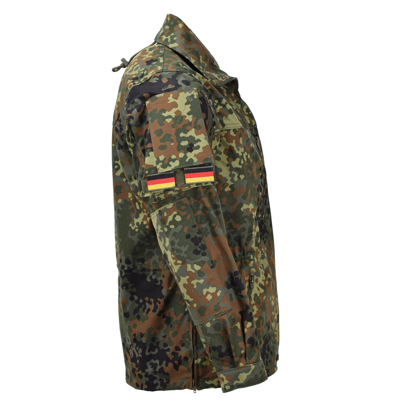 Leo Kohler Army Tactical Flectarn Camo Jacke mit Reißverschluss Feldkampf verstellbar