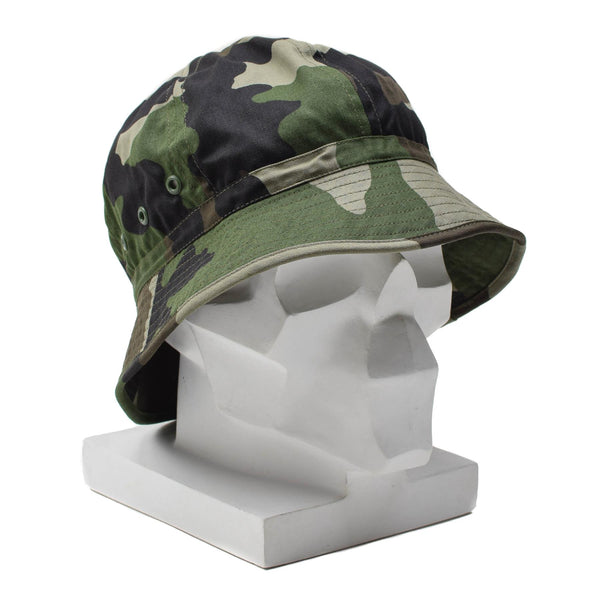 Original französischer Militär-Buschhut, weicher CCE-Camouflage-Panama-Bucket, leicht, NEU