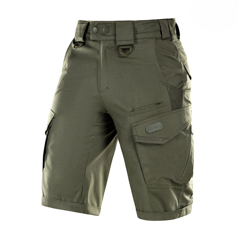 M-TAC Bermudashorts im Army-Stil, Kampfhose, dehnbares Ripstop in Militärqualität, Olivgrün
