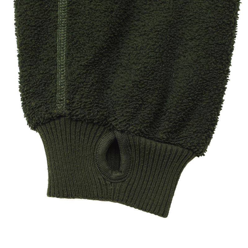 Original niederländische Militär-Fleecejacke, warme, weiche Thermo-Sportbekleidung für kaltes Wetter