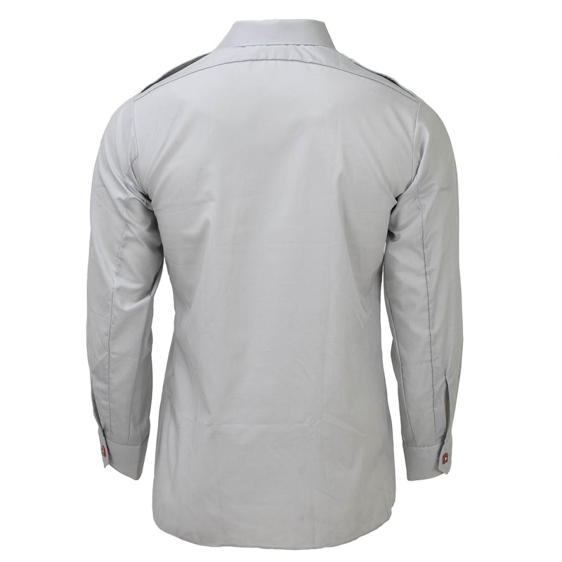 Original Österreichisches Bundesheer klassische Hemden grau langarm leichte Uniform NEU
