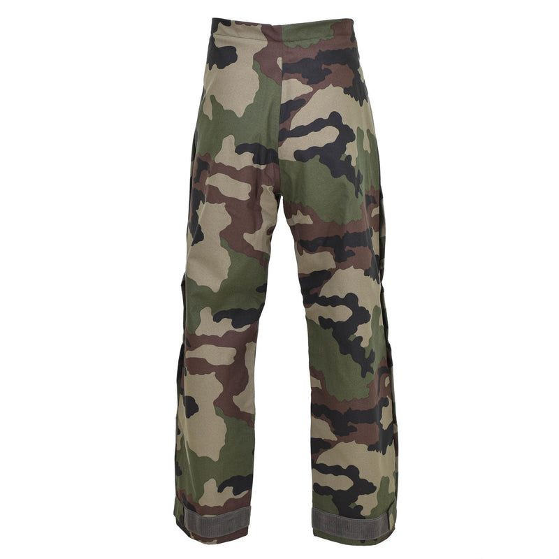 Original französische Militär Regenhose wasserdichte Trilaminathose Hosenträger NEU