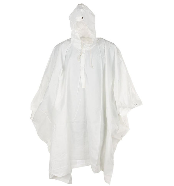 Echter Schweizer Armee-Poncho in weißem Camouflage-Muster mit Kapuze, Umhang für den Winter, Camouflage, Militär, NEU