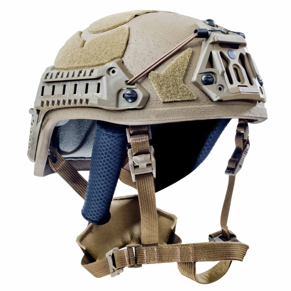 Šestan-Busch BK-ACH-HC Moderner ballistischer Helm mit hohem Schnitt, Seitenschienen der Stufe IIIA