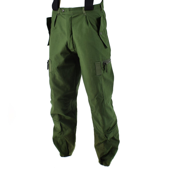 Original schwedische Thermo-Tankerhose M90 ​​Olive BDU Hose mit Hosenträgern Overall NEU