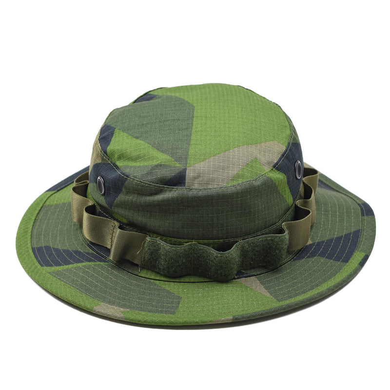TACGEAR Marke Schwedischer Militärstil Boonie Hut Splinter Camo Ripstop breite Krempe