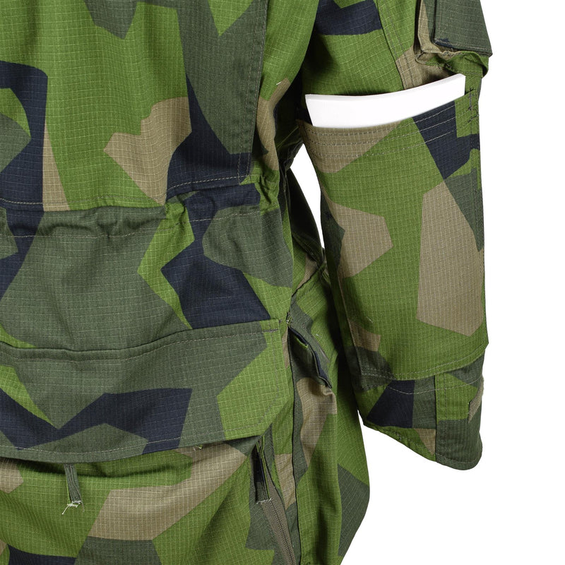 TACGEAR Marke Militärischen stil ripstop kommando smock jacke splinter camo fullzip