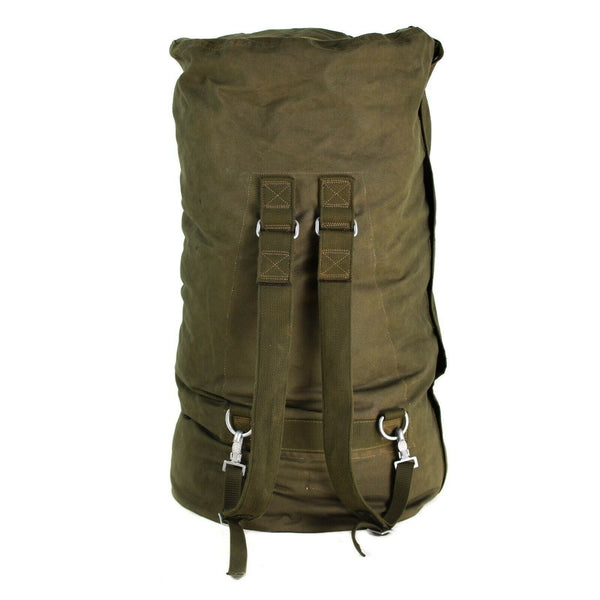 Original Seesack der Bundeswehr, großer olivfarbener Rucksack