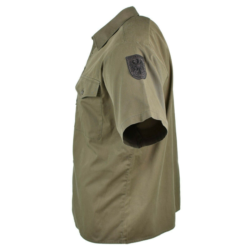 Original Österreichisches Bundesheer Hemd M65 OD Militär Kampf Kurzarm Olive BDU