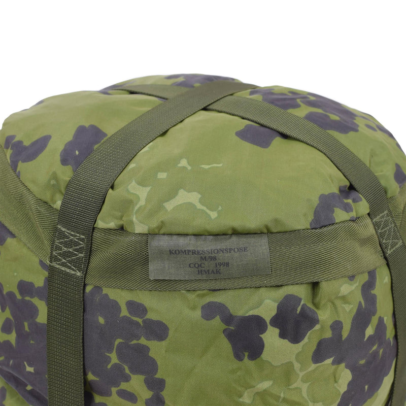 Original dänischer Militär Kompressionssack M84 camouflage PU beschichtet leicht NEU