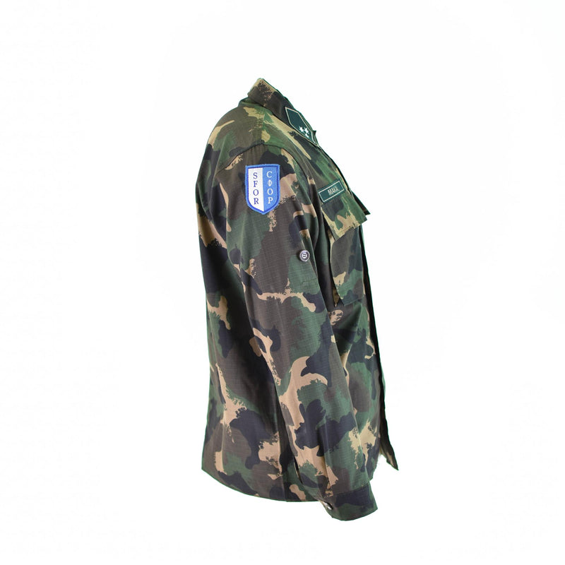 Echtes ungarisches Armeehemd M90 4-farbiges Camouflage Langarm Militär NEU