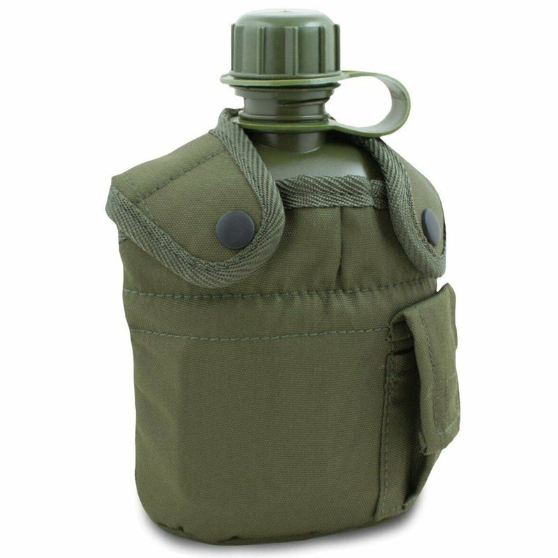 Feldflasche M1 im US Army-Stil mit Deckel und Alice-Clips US-Militär