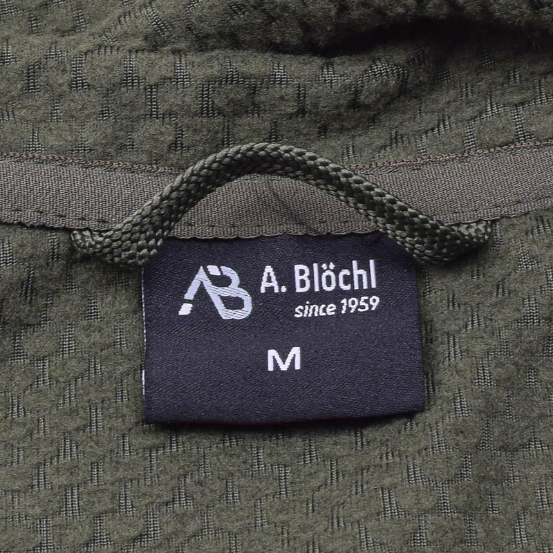 Blochl Brand Military Style Fleece Thermojacke mit Kapuze und verstärkter Olive NEU