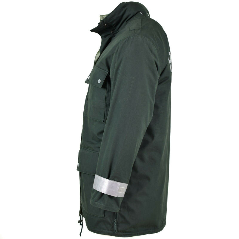 Echte deutsche Polizeijacke GoreTex grün wasserdicht BGS Parka Grenzschutz