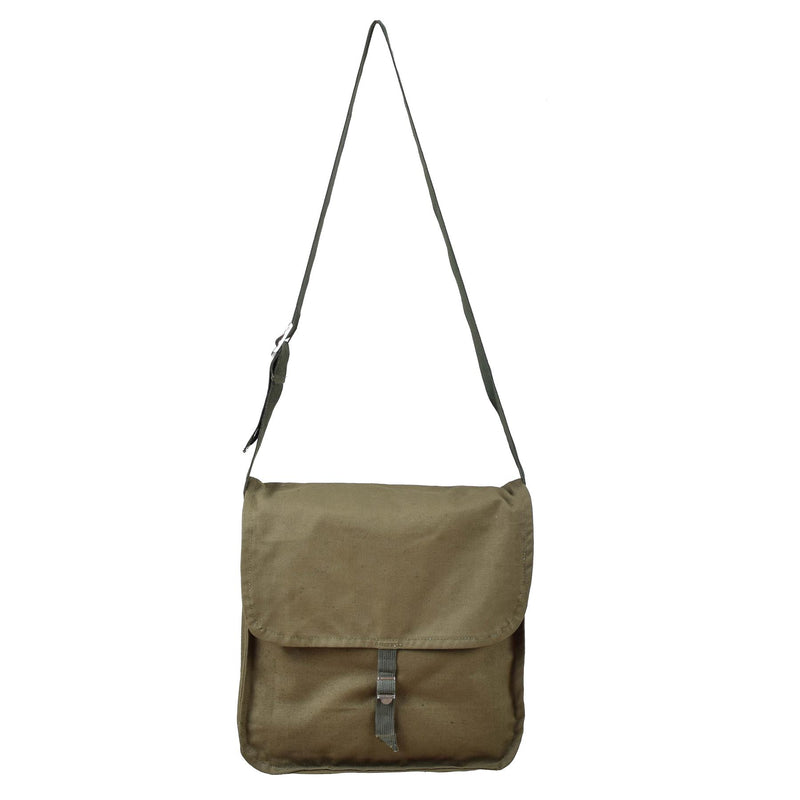 Original bulgarische Armee oliv Umhängetasche verstellbarer Riemen Outdoor Reisen NEU