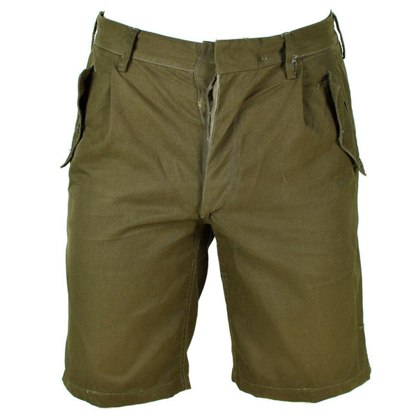 Echte italienische Armee Shorts Olive Chino Militär Feld Bermuda Vintage BDU