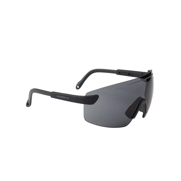 SWISS EYE Schießbrille Augenschutzbrille breit Antibeschlag schwarze Linse UV400 Schutzbrille