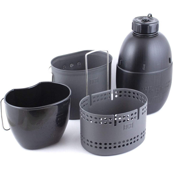 BCB Mk2 The Crusader Kochset 6-tlg. Feueranzünder Kocher NATO Becher Feldflasche Beutel
