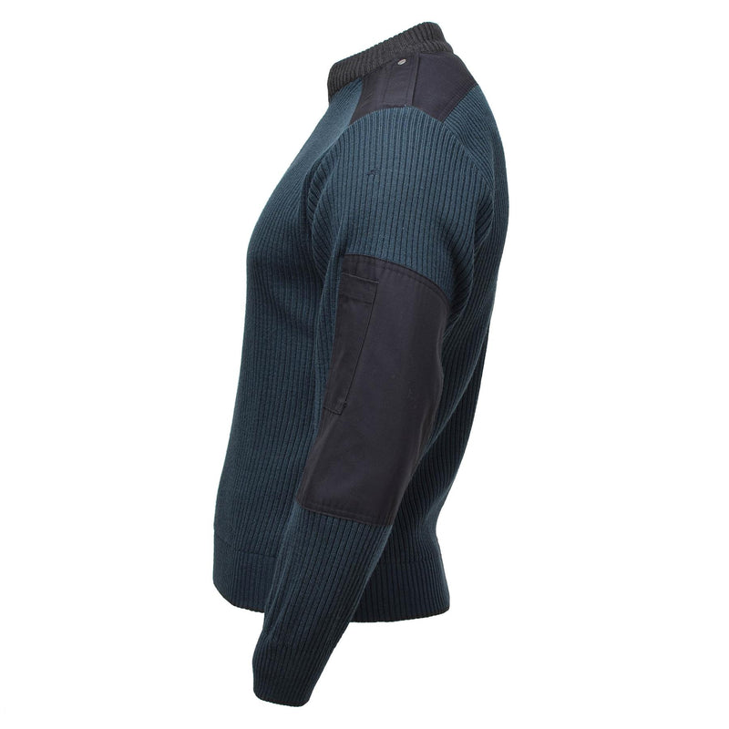 Original niederländischer Militärpullover, Wintersportpullover, Pullover für kaltes Wetter, blau