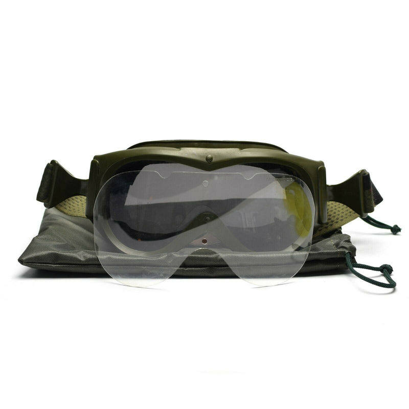 Echte Panzerschutzbrille der französischen Armee, Augenschutz, Militär, Sonne, Sand, Wind