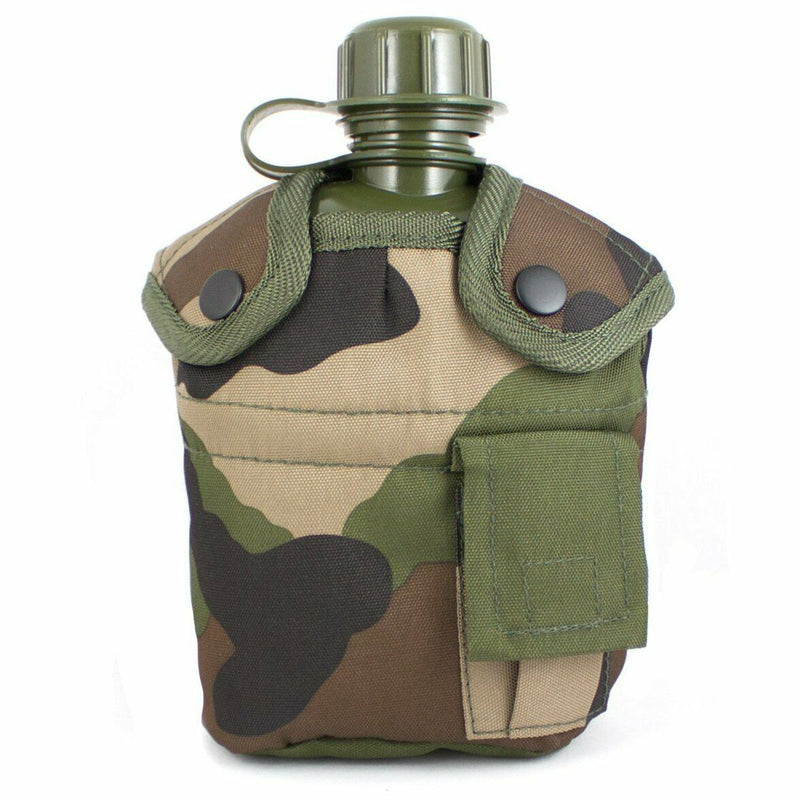 Feldflasche M1 im US Army-Stil mit Deckel und Alice-Clips US-Militär