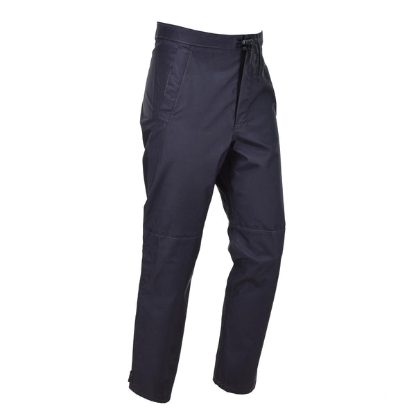 Original britische Polizei-Regenhose, wasserdicht, für draußen, Hose für nasses Wetter, blau