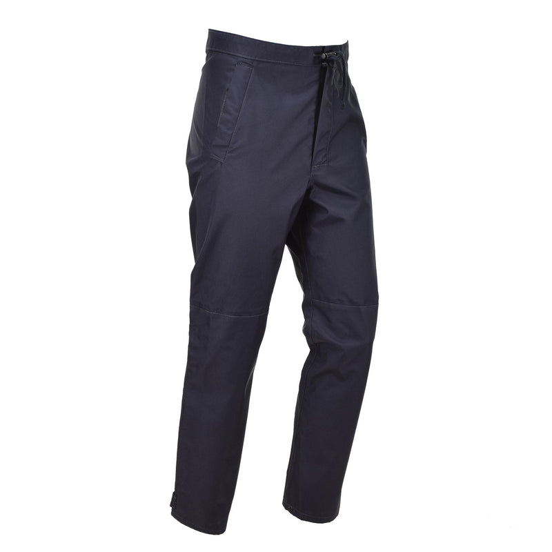 Original britische Polizei-Regenhose, wasserdicht, für draußen, Hose für nasses Wetter, blau