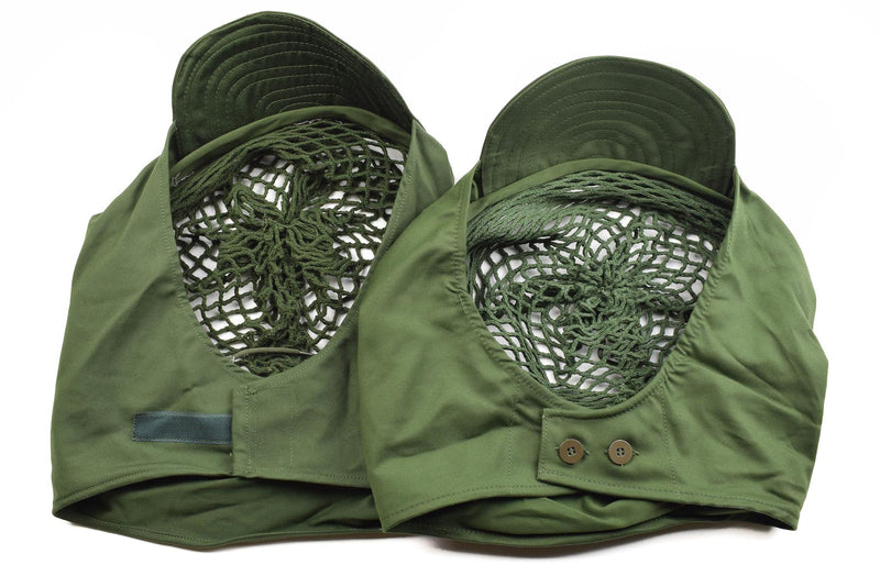 Original schwedische Armee Militärhelm Netzüberzug grün