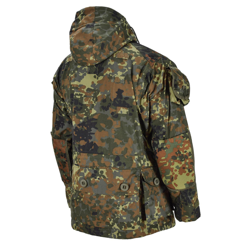 Mil-Tec Brand Jacke RipStop Smock Bundeswehr Flecktarn Camo Parka Herrenbekleidung