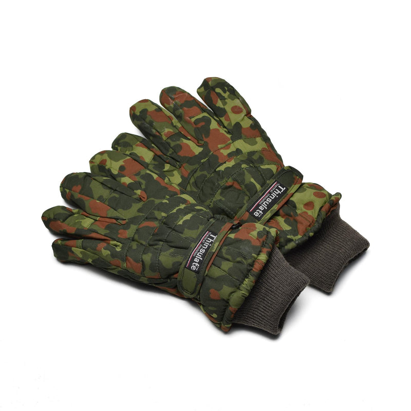 Marke Thinsulate Handschuhe Winter Woodland Flecktarn Olive Camouflage