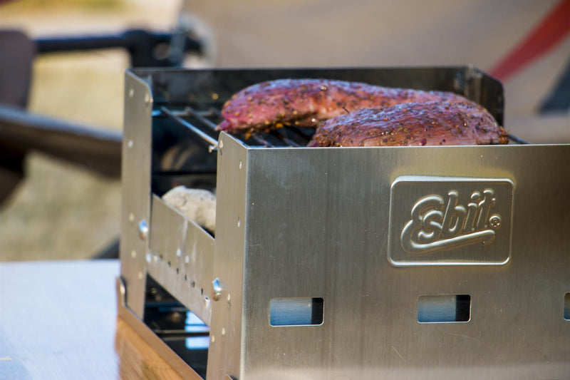 ESBIT Brand BBQ Holzkohlegrill zusammenklappbar kompaktes Outdoor Picknick Essen Kochset