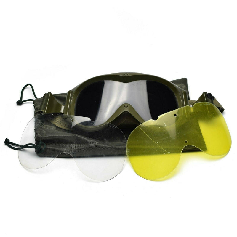Echte Panzerschutzbrille der französischen Armee, Augenschutz, Militär, Sonne, Sand, Wind