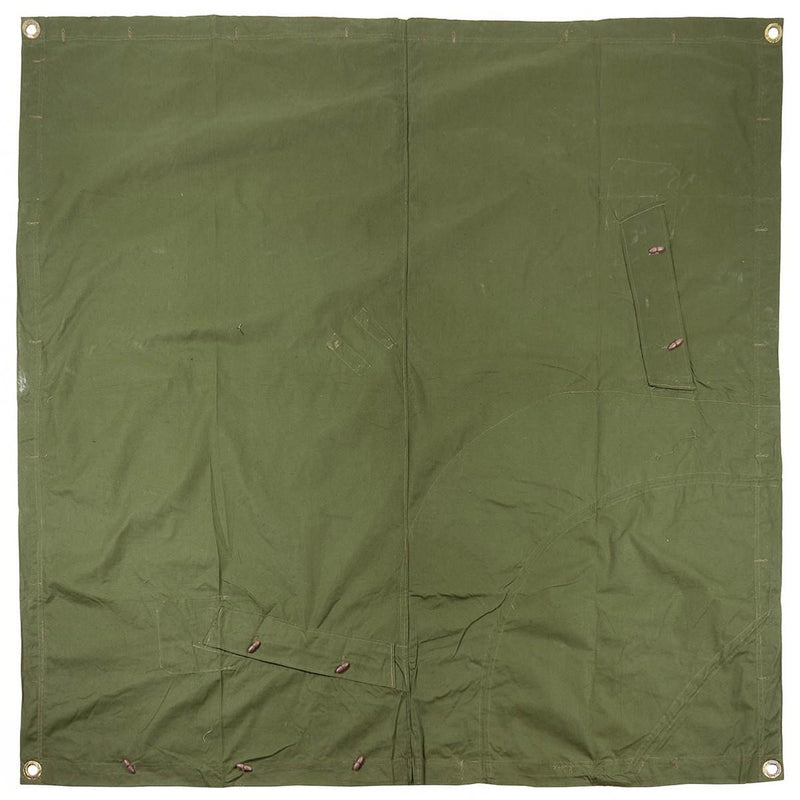 Original wasserdichtes Zeltplane-Zelt der rumänischen Armee, Olivgrüner Poncho, 180 x 180 cm