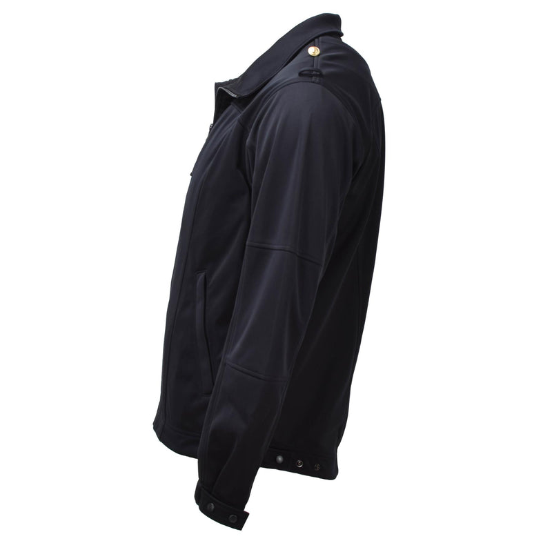 Original Bundeswehr Marine Reißverschlussjacke schwarz Softshell hoher Kragen Kampf NEU