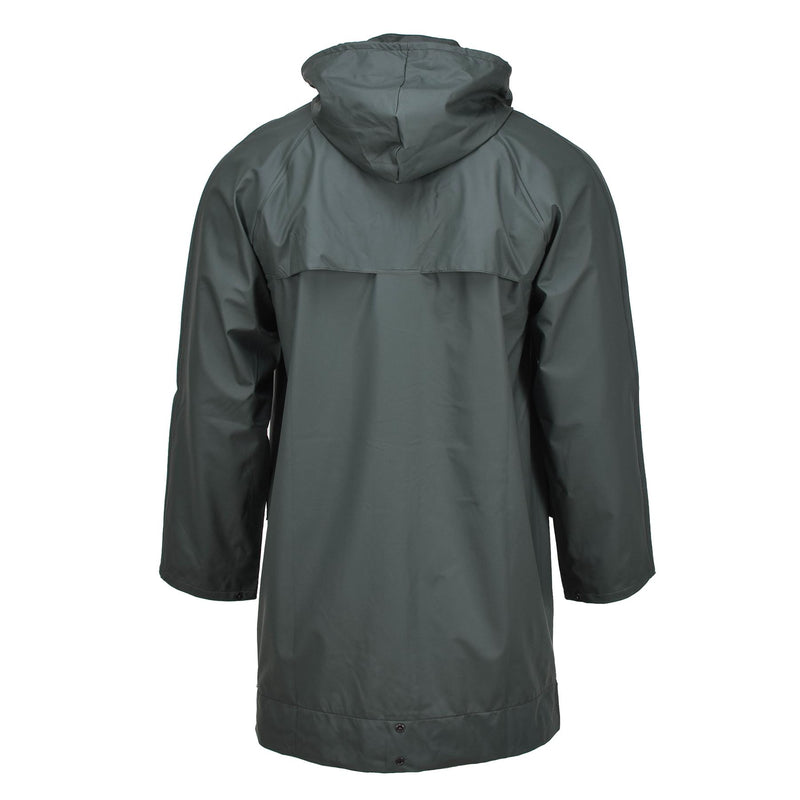 Original belgische Armee-Regenjacke, wasserdicht, für nasses Wetter, leicht, oliv, NEU