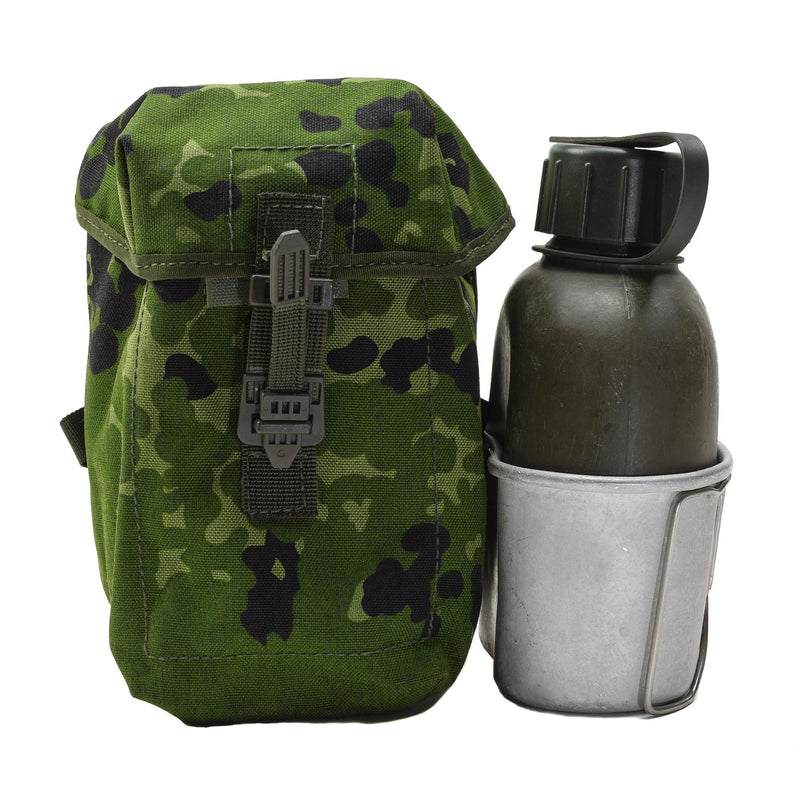 Original dänische Militär Feldflaschentasche mit Universalbefestigung DK-Tarnung