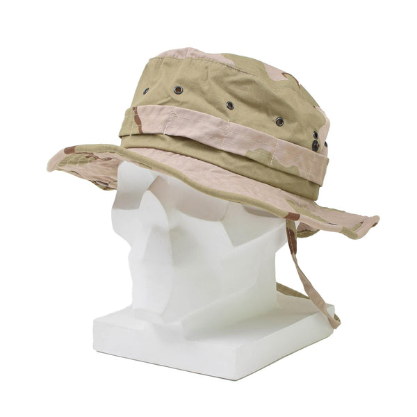 Original niederländischer Militär-Booniehut DPM Wüstentarn Sommerhut mit breiter Krempe NEU