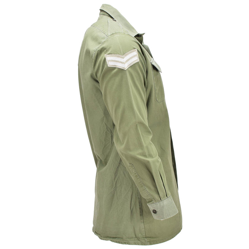 Original britisches Armeehemd OD Green Militärdienst Langarm BDU