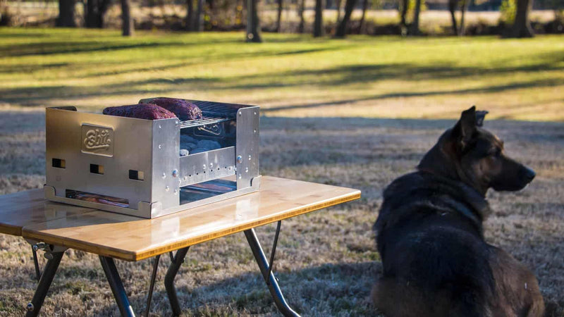 ESBIT Brand BBQ Holzkohlegrill zusammenklappbar kompaktes Outdoor Picknick Essen Kochset