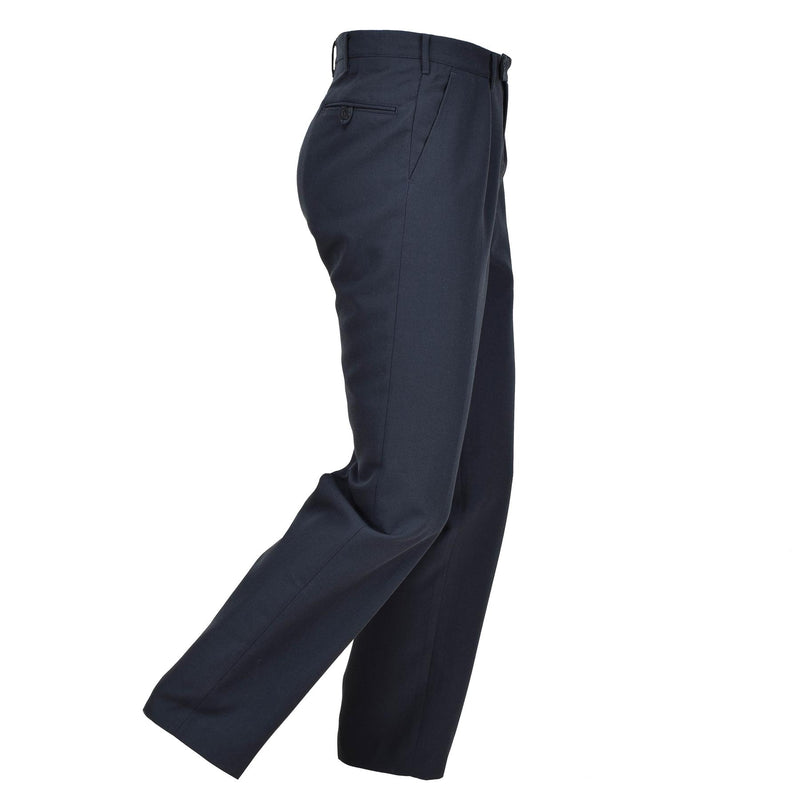 Original schwedische Armee Uniformhose blau formelle klassische Hose Uniform Reißverschluss NEU