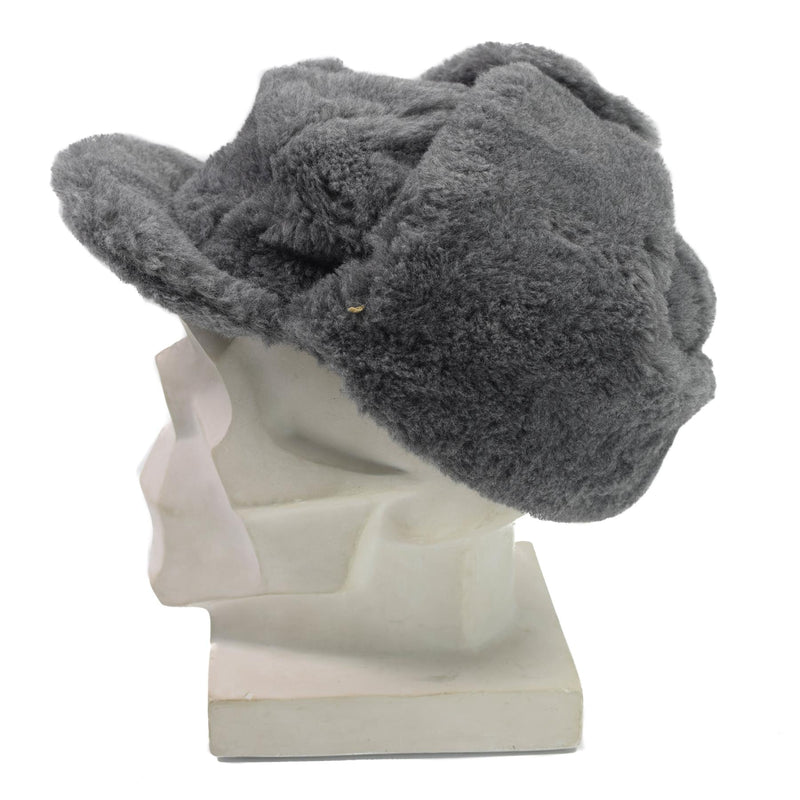Original Wintermütze der tschechischen Armee für kaltes Wetter, Kunstpelz-Ohrenklappenmütze