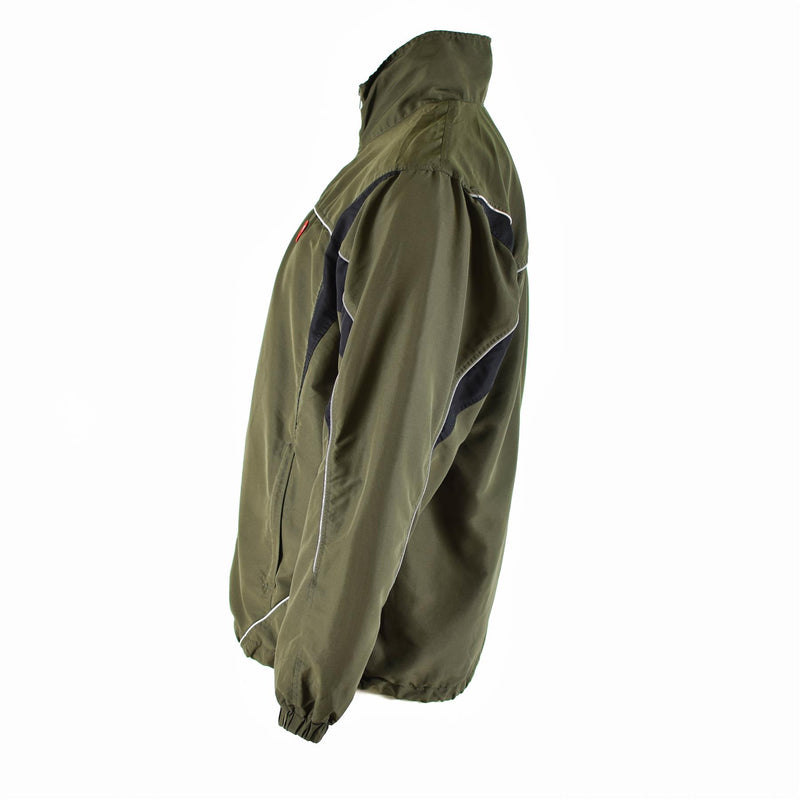 Original Österreichische Bundeswehr Trainingsanzug Top Jacke Sport Vintage OD Grün