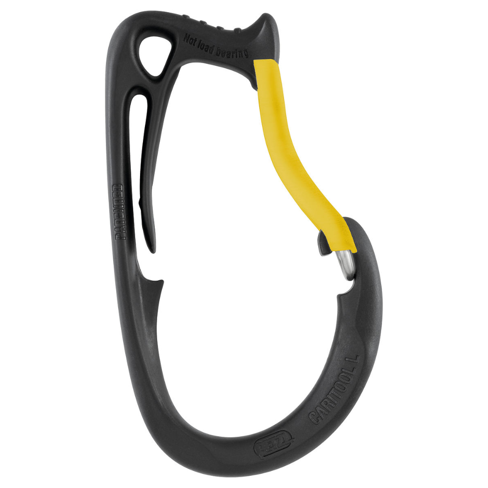 PETZL CARITOOL L Geschirr-Werkzeughalter, 15 kg, Geräte-Organizer, Schwarz