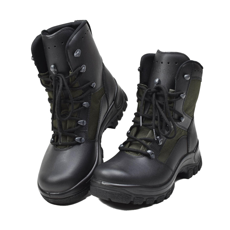 Original deutsche Militär Kampfstiefel Leder Textil taktische Feldschuhe NEU