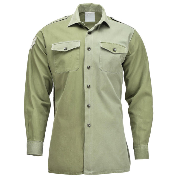 Original britisches Armeehemd OD Green Militärdienst Langarm BDU