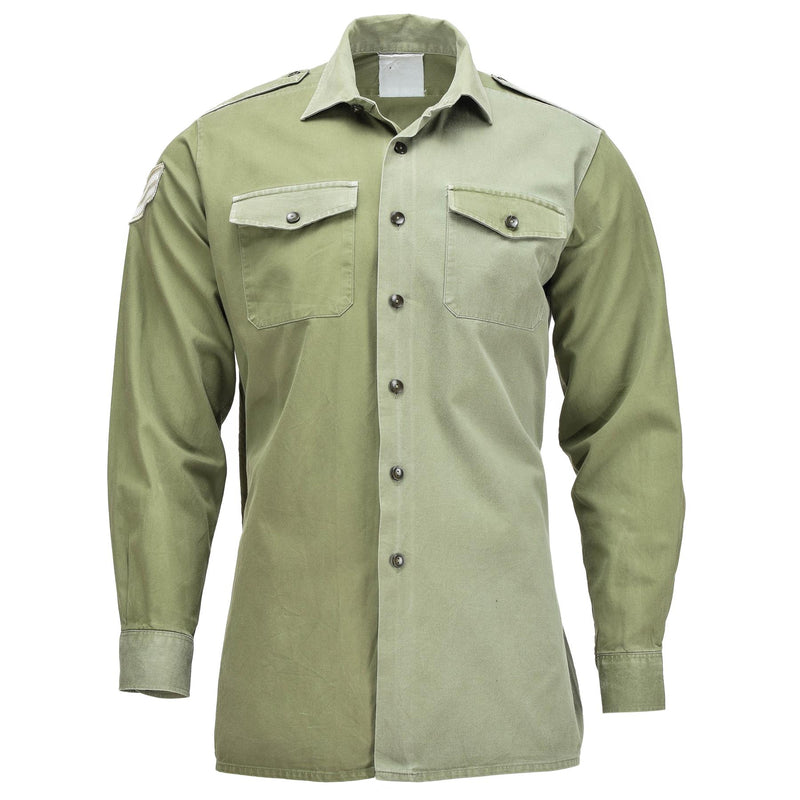 Original britisches Armeehemd OD Green Militärdienst Langarm BDU