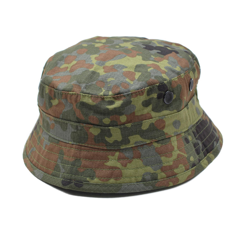 TACGEAR Marke Boonie-Hut im Stil der Bundeswehr Flecktarn-Ripstop-Anglerhut