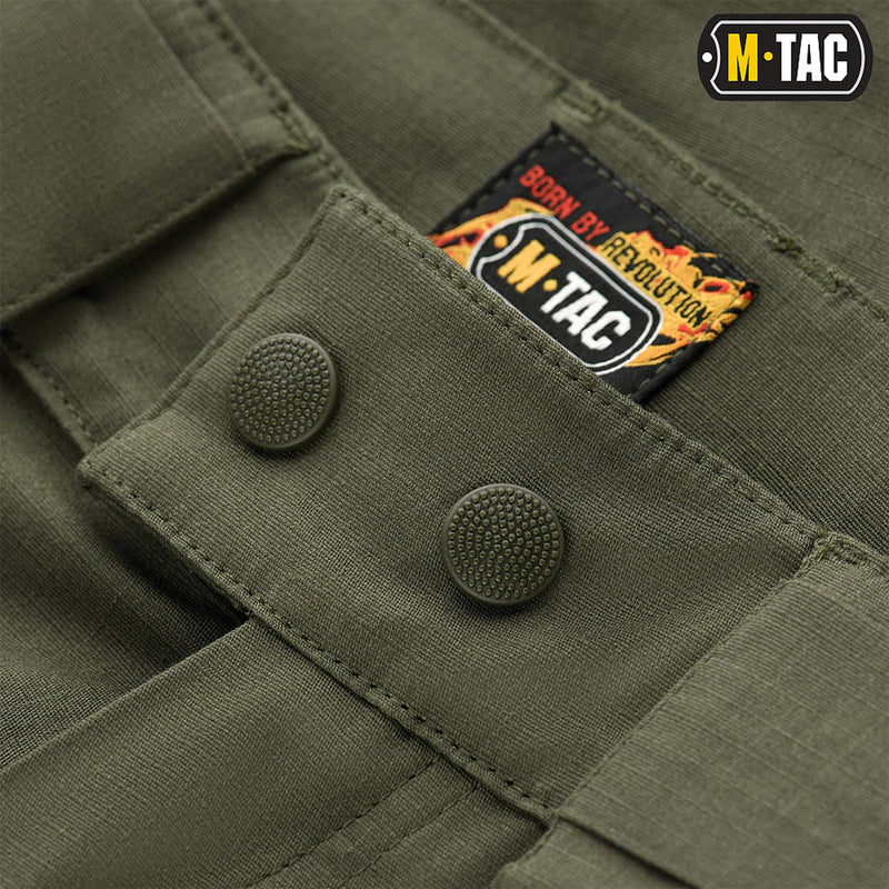 M-TAC Bermudashorts im Army-Stil, Kampfhose, dehnbares Ripstop in Militärqualität, Olivgrün