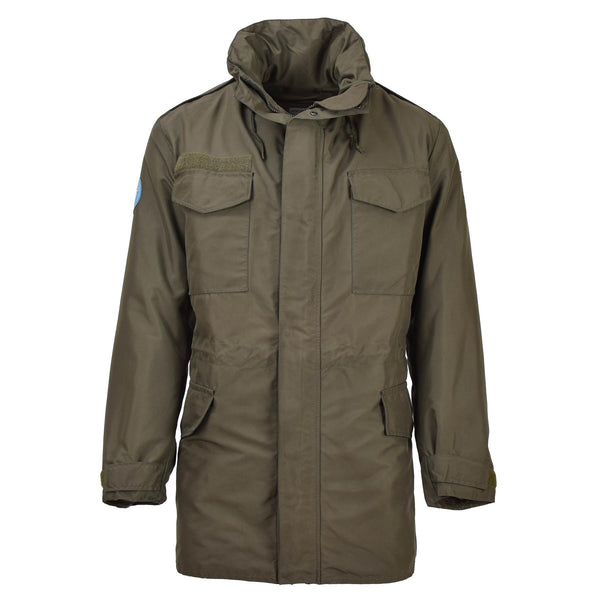 Original österreichischer Militär Gore-Tex Parka mit Futter Regenjacke lässig formell