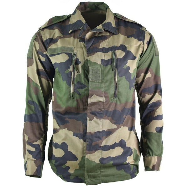Original französische Armee F2 Kampfjacke Fatigue CE Camouflage Militärausgabe Überschuss NEU